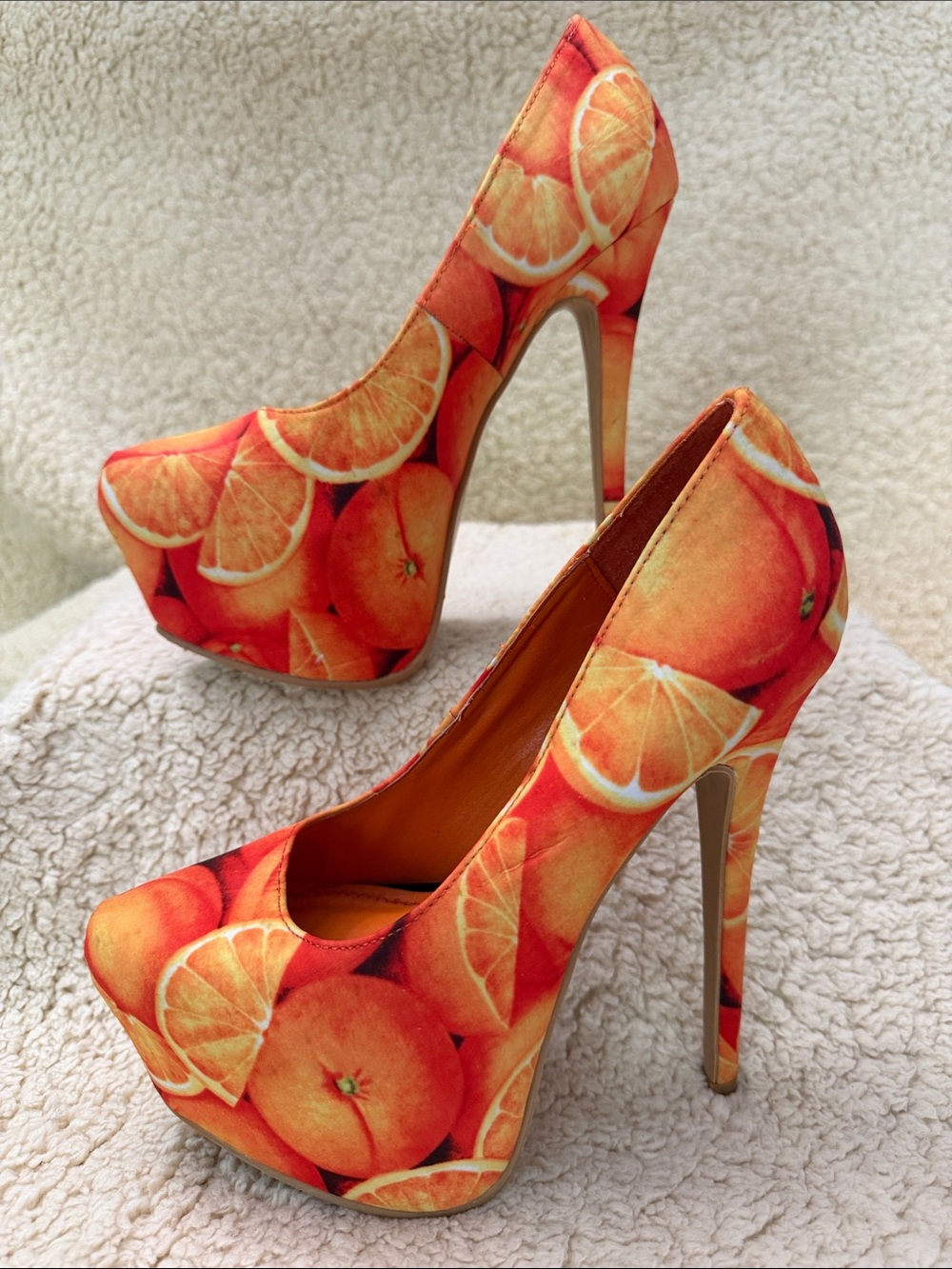 Shoe Republic LA "Citrus" Platform Pumps